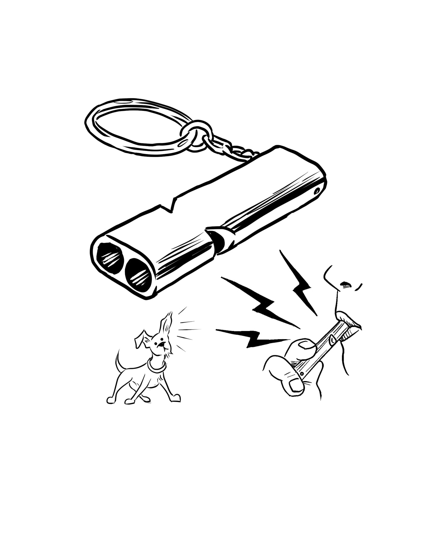 FWEEETT! This high decibel whistle screams like a banshee.