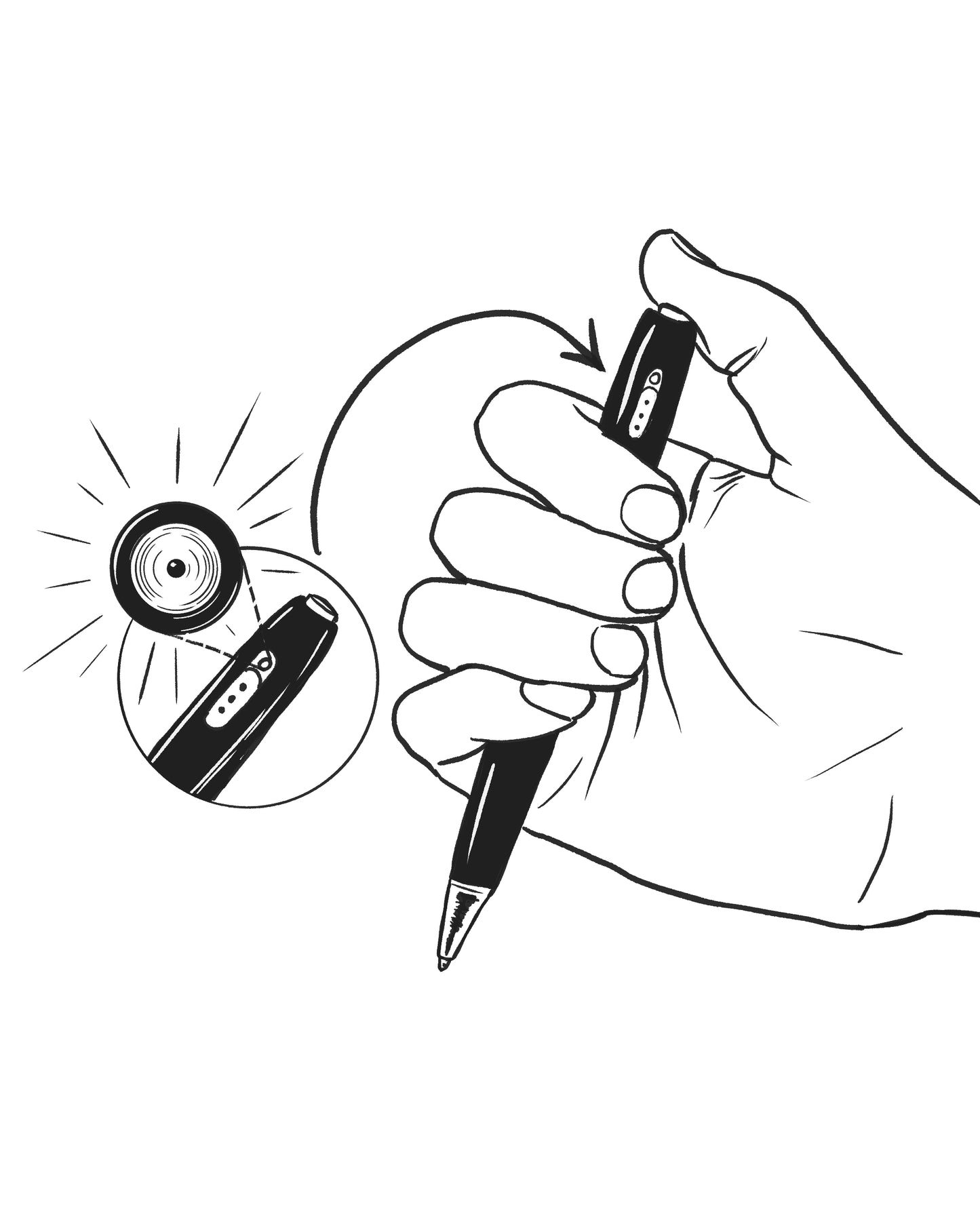 Secret camera pen. Not all missions happen in your super suit!
