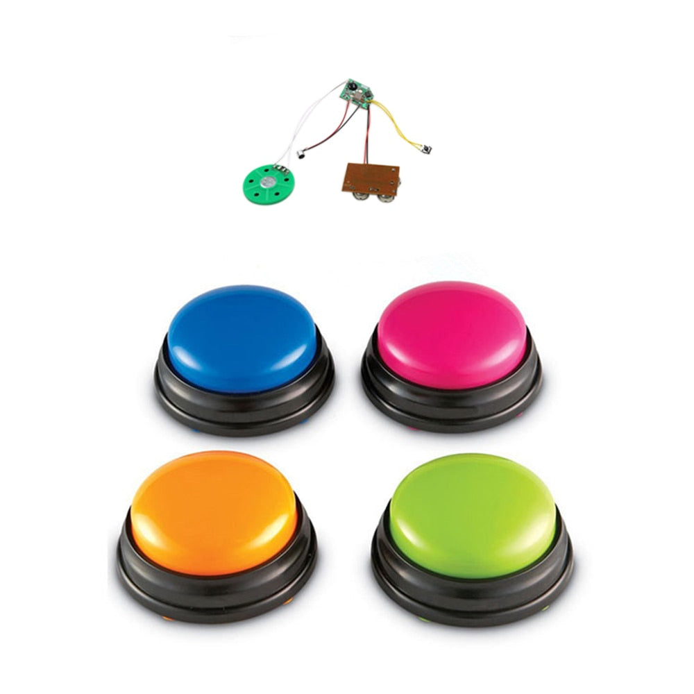 Voice recording sound button. Train your super-pet sidekick to talk!