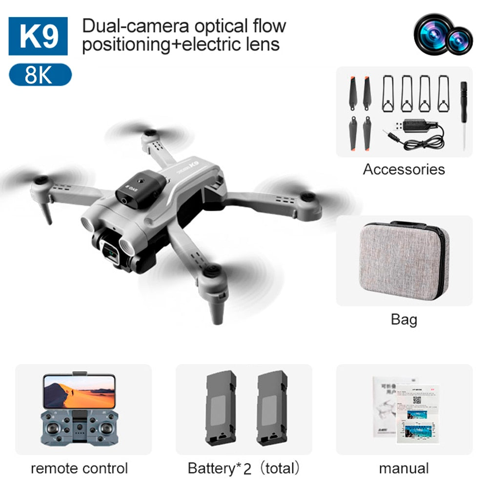K9 Professional 4K Drone. Recon has never been easier - or safer!