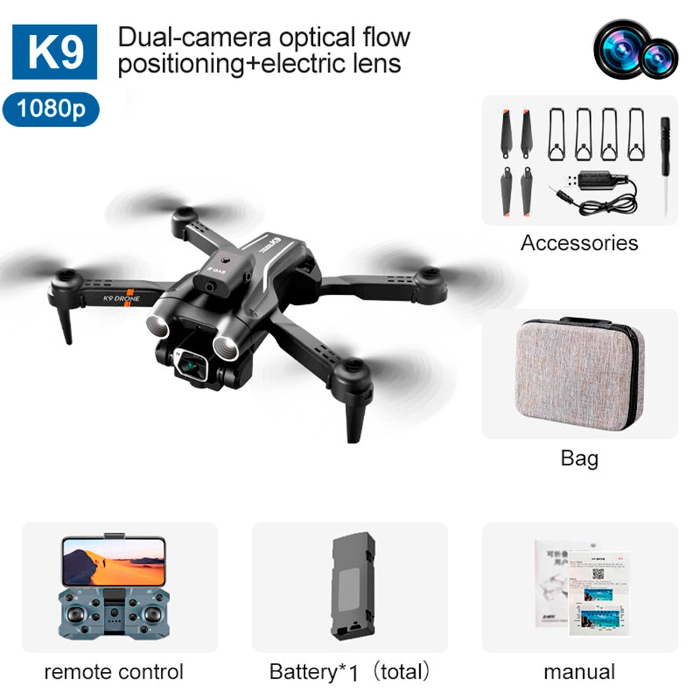 K9 Professional 4K Drone. Recon has never been easier - or safer!