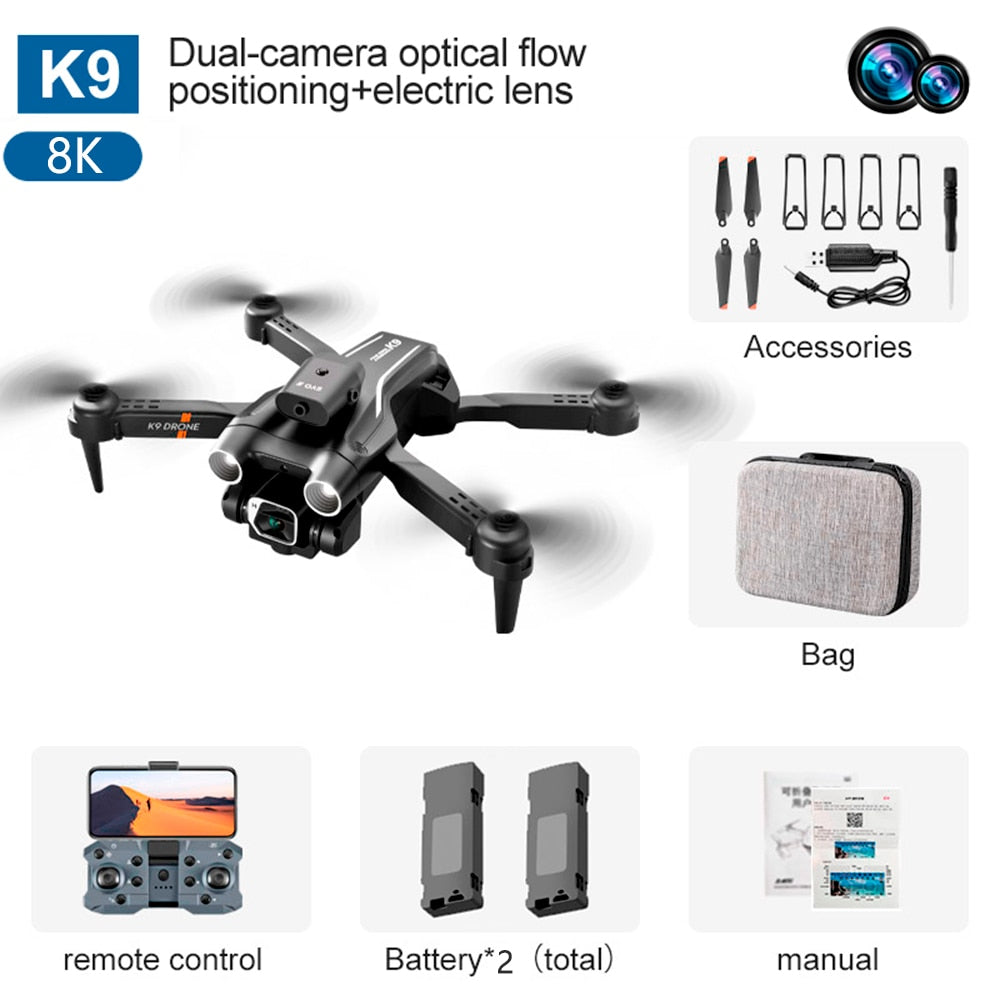K9 Professional 4K Drone. Recon has never been easier - or safer!