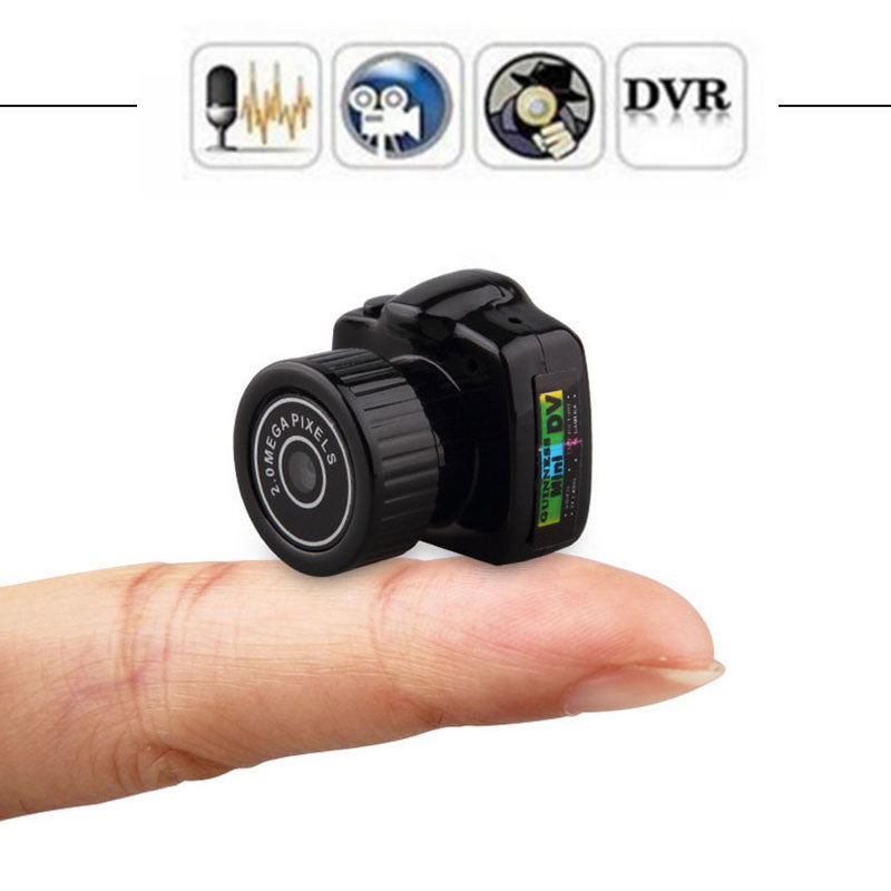 Miniature secret camera. Capture the villainous deeds of your enemies.